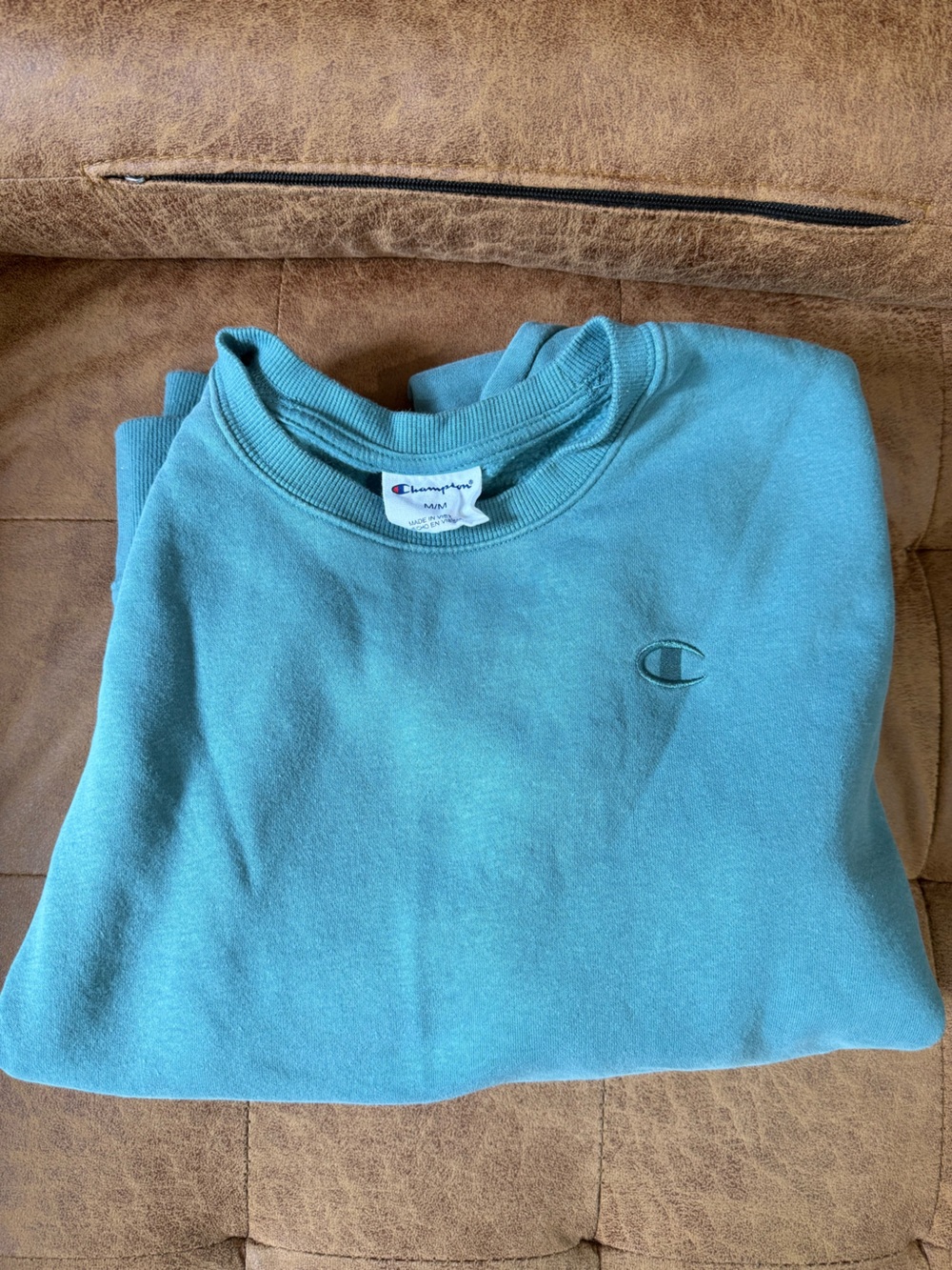 Teal Champion Crewneck Sweatshirt